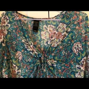 - Floral summer blouse